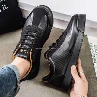 Nuevos zapatos premium negros originales de alta calidad para hombres, zapatos deportivos casuales de cuero de diseño italiano a la moda, zapatos calientes de bajo precio - details 8