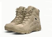 Botas de Combate de Desierto 2024 Zapatos de Trabajo de Cuero para Hiking al Aire Libre - details 2