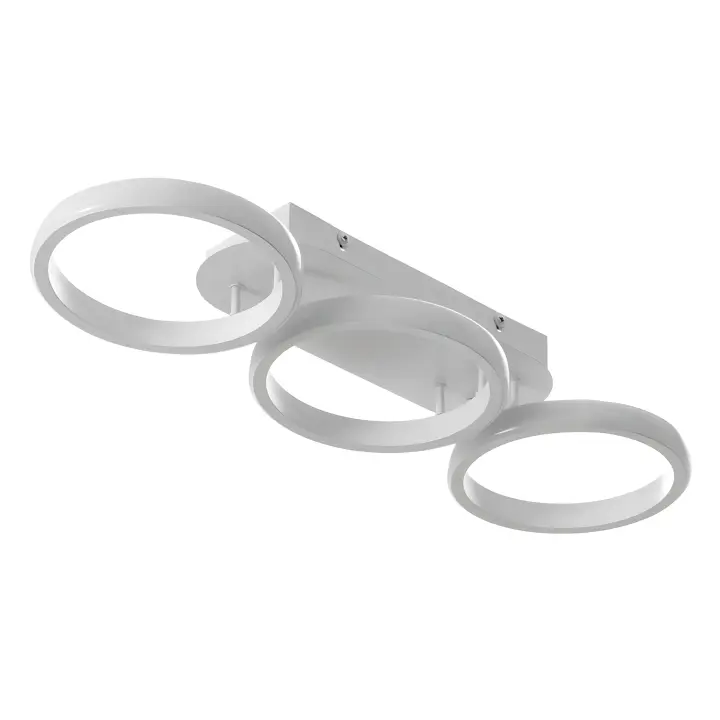 Goeco Lámpara de Techo LED Moderna Nórdica 32W, Eficiencia de Energía, Montaje Semi-Flush, Metal Acabado Ideal para Sala, Dormitorio - 1