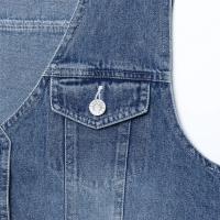 PB & ZA 2025 slim fit cuello en V casual versátil sin mangas chaleco corto de mezclilla top novedad de verano ropa de mujer - details 7