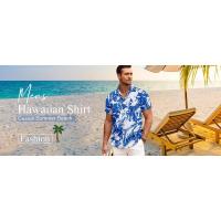 Camisas Casuales para Hombres a Rayas Hawaiian Camiseta de Oficina Oversize, Manga Corta, Estilo casual, Talla 5XL - details 6