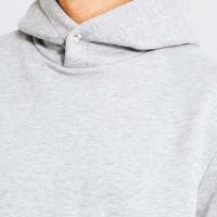 Sudaderass Por Mayor's Side Slit Color sólido Ropa deportiva inalámbrica para hombres Ropa de calle Sudadera con capucha unisex de algodón pesado de punto - details 7