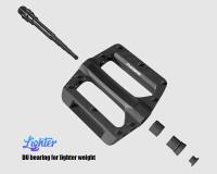 Pedales Funsea para Bicicleta BMX Eje Hexagonal de 6mm Chromoly Rodamiento DU de Nylon - details 3