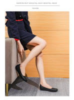 Zapatos de trabajo de mujer negros de suela suave, zapatos profesionales de cuero para trabajo, entrevista, asistente de vuelo, zapatos cómodos antideslizantes, hotel de suela plana, zapatos de herramientas - details 4