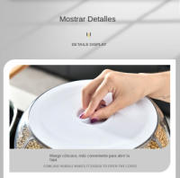 Dispensador de cereales y arroz, contenedor giratorio de 360 °   para alimentos secos de cocina con 6 compartimentos, fácil de q - details 8