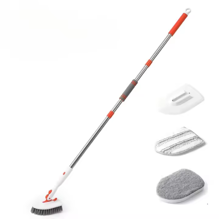 Cepillo de Limpieza 3-en-1 Cepillo de Piso Ajustable de 52 Pulgadas con Mango de Aluminio - 1