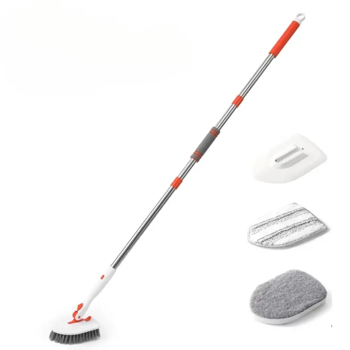 Cepillo de Limpieza 3-en-1 Cepillo de Piso Ajustable de 52 Pulgadas con Mango de Aluminio - 1