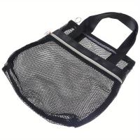 Bolsa de playa de malla portátil, organizador multifuncional de artículos de tocador, bolsa de almacenamiento para cosméticos de ducha, bolsa de viaje transparente para lavado y baño - details 4