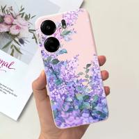 Funda trasera para Xiaomi Poco C65, cubierta suave de silicona líquida mate con estampado de dibujos animados de flores, protección a prueba de golpes - details 34