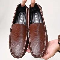 Zapatos náuticos cómodos de cuero de alta calidad de marca clásica informal para hombre a la moda de primavera y otoño - details 10