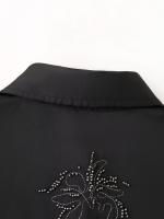 Conjunto de Moda para Mujeres OUWU Camisa de Manga Larga, Pantalones Rectos, Top de Encaje, Pantalones Sueltos - details 12