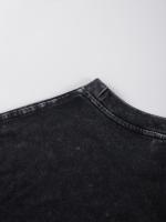 Camisetas lavadas con estampado abierto de sandía para mujer, Camiseta de algodón Y2K, Top holgado de Hip Hop, ropa suave y transpirable - details 32