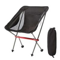 Silla plegable portátil para acampar, estructura totalmente de aluminio, compacta, con bolsa de transporte, senderismo al aire libre, pesca, mochila - details 1