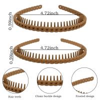 Diademas de Plástico para Mujeres EWENSOO 5Pcs Antideslizantes con Dientes Accesorios para el Cabello de Playa Divertida - details 0