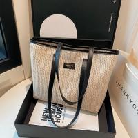 Elegante bolso de paja tejido de verano, bolso de hombro de paja informal bohemio, bolso de mano de playa de ocio para damas/niñas - details 7