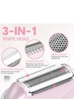 Afeitadora eléctrica portátil ABS, dispositivo de depilación de piernas y axilas, adecuado para mujeres (no equipado con baterías) - details 3