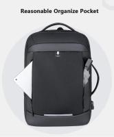 Mochila expandible para portátil para hombre, bolsa impermeable negra para Notebook, 16 pulgadas, 17 pulgadas, mochila - details 10