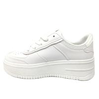 Zapatillas blancas para mujer, plataforma, cordones, deportes modernos - details 1
