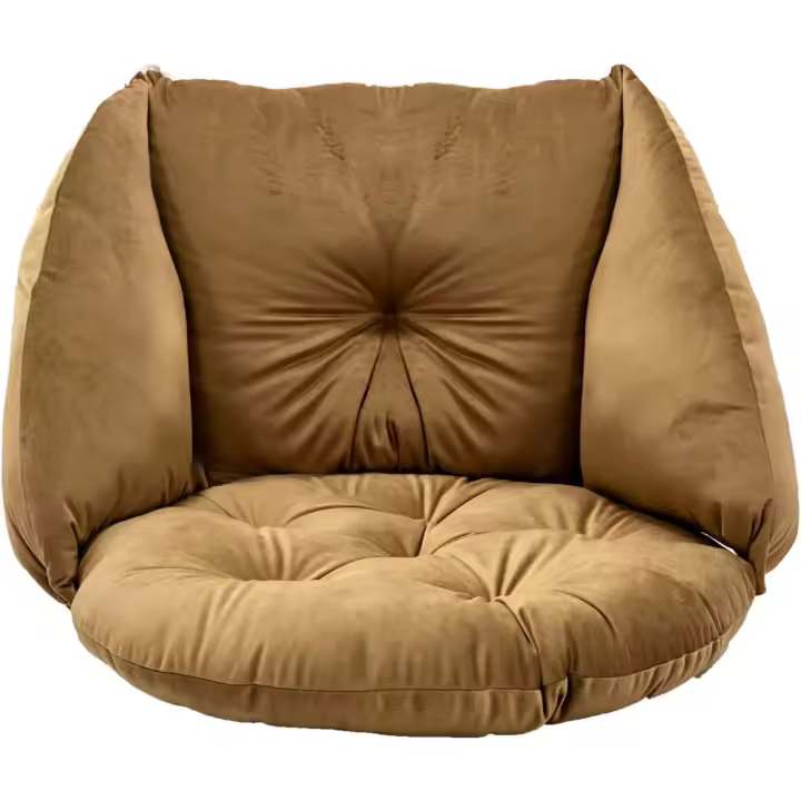 Redondo - Almohada para Silla Colgante - Almohada para Silla Columpio - Almohada Blanda - Plata - 1