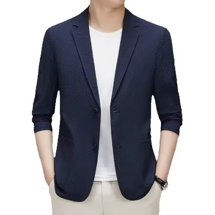 2025 primavera y otoño nuevo traje Casual para hombres con sentido avanzado, comodidad de caballero de negocios, abrigo Xidan West, hombres - 1