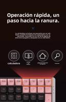 Hola11 Teclado y ratón mecánicos inalámbricos para juegos de oficina - details 16