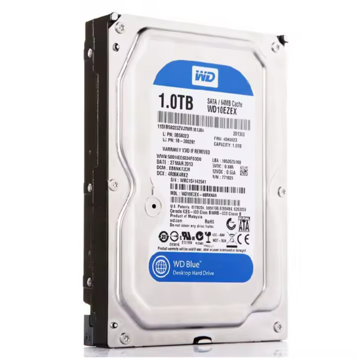 Western Digital BLUE 1TB Disco Duro Interno 3.5", 7200RPM, 64M Cache, SATA III 6Gb/s - 1