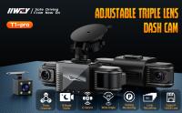 Cámara de Tablero T1-pro Grabación de Bucle de 3 Canales 1080P para Coches con 8 Lámparas IR - details 0
