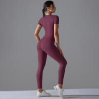 Conjunto Deportivo de Cintura Alta Top de Yoga y Pantalones Equipo Deportivo y Moda - details 34