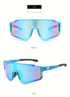 Gafas de Moda para Ciclismo Unisex a Prueba de Viento - Ligero, Ajuste Cómodo con Diseño Antideslizante, Gafas Deportivas Reflectantes Arcoíris para Hombres y Mujeres, Montura Duradera de PC y Lentes AC para Actividades al Aire Libre, Accesorios de - details 6