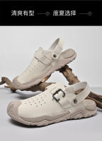 Verano dos usan zapatillas de playa, sandalias deportivas al aire libre y zapatos de montañismo. - details 14