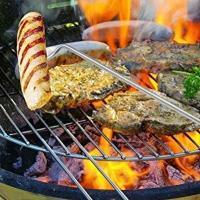 Nuevo Gancho giratorio de carne de acero inoxidable para barbacoa con mango de madera, gancho para carne, gancho para aleta de comida, fácil de limpiar - details 18