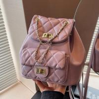 Mochila de mujer con cadena de rombos 2025 nueva mochila versátil de moda de primavera mini mochila - details 2