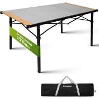 Mesa plegable enrollable de camping de aluminio portátil con bolsa de transporte - Mesa de picnic con soporte de hasta 80 kg - details 37