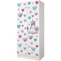 Puertas Correderas Blancas para Niños Dimensión 70 x 42,5 x 161,5 cm Ideal para Guardería Dormitorio - details 0