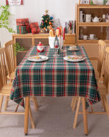 Mantel de Mesa de Cuadros a Cuadros con Borla Cubierta de Mesa sin Arrugas Lavable para Navidad, Fiestas y Año Nuevo - details 0