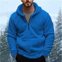 Chaqueta de forro polar con capucha para hombre para otoño e invierno - details 1