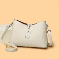 2025 Nueva Mujer Casual: Bolso Bandolera Sintético Negro Minimalista de 3 Capas con Correa Extraíble y Cierre de Cremallera para el Trabajo. - details 7