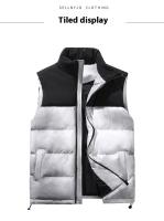 Chaleco para hombre, chaqueta de algodón de otoño e invierno, chaleco para hombre, moda juvenil cálida y holgada - details 7