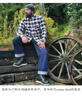 Camisas de franela a cuadros rojas y negras de gran tamaño para hombre, chaqueta camisera 100% de algodón para primavera y verano, 2021 - details 3