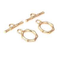 Pulsera de Tirantes Geométricos de Latón Dorado 18K Clasps para Hacer Joyería DIY - details 81