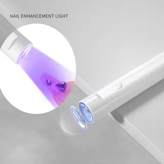 Hine secador de mano portátil, lámpara recargable por USB, luz LED UV de secado rápido para manicura, herramientas de barniz de Gel - 1