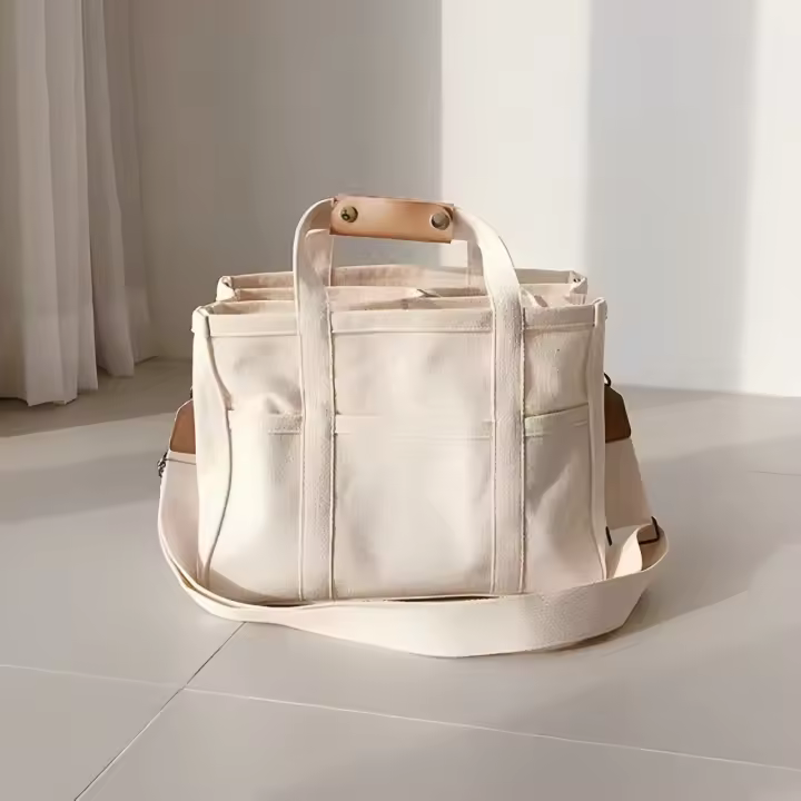 2025 nuevas señoras, bolso de mamá, bolso cruzado de hombro materno e infantil multifuncional de moda, lona portátil - 1