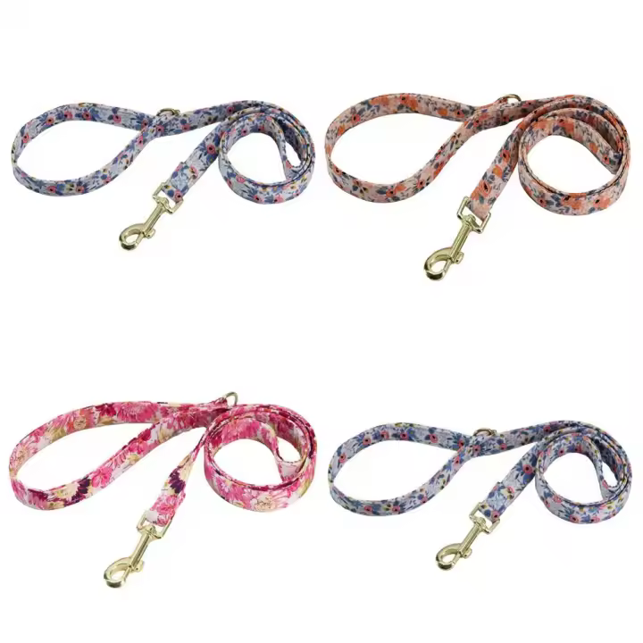 Collar para mascotas (1 pieza de cuerda de tracción de Flores rotas) - 1