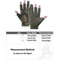 Guantes de motocicleta de tres dedos, manoplas de dedo de carreras antideslizantes Vintage, guantes sin dedos resistentes al desgaste para hombres - details 0