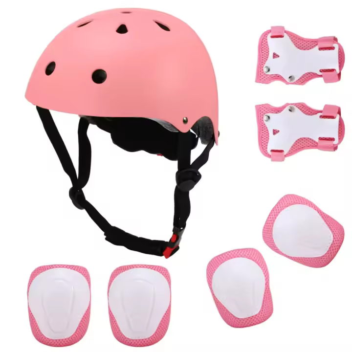 Juego de helmet y almohadillas ajustables para niñosrodilleras para niñossillas protectores de muñeca para Scooter SO - 1