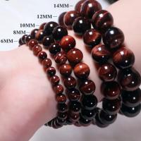 Pulsera de Ojo de Tigre Rojo Natural Amuleto de Buena Suerte Hecho a Mano para Hombres y Mujeres - details 0
