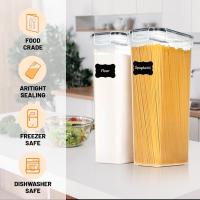 Recipientes Hermeticos para Alimentos de Plastico 24 Piezas,Sin BPA con Etiquetas y Cucharas, para Cereales Harina,Pastas,Café - details 2