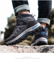Zapatos de senderismo de alta calidad para hombre, zapatillas deportivas antideslizantes para senderismo y montaña, botas de escalada informales - details 17