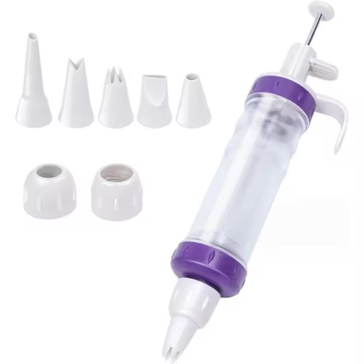 Juego de jeringuillas para decoración de postres, inyector para relleno de magdalenas, dispensador de glaseado, jeringuilla para hacer crema de postre - 1