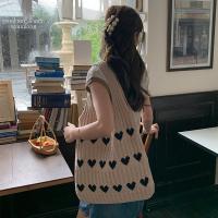 Nuevo bolso de punto bolso tejido amor bolso de las mujeres de gama alta exquisita lana portátil bolso de hombro bolsa de la compra - details 5